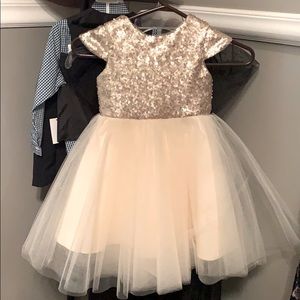 Sequin and Gold Dress